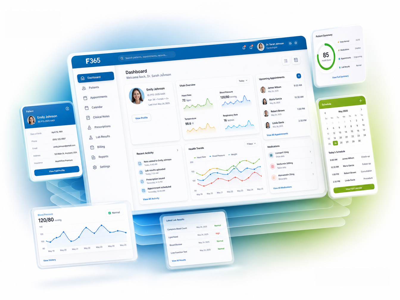 The F365 Electronic Healthcare Records System (EHR) is a Comprehensive Booking, Payments And Clinical Notes System Designed To Help Your Clinic Provide Personalised, Compassionate Patient Care In Modern Clinical Outpatient and Virtual Online Businesses. F365 Empowers Your Patients And Staff To Work Together To Transform Your Patients' Health.